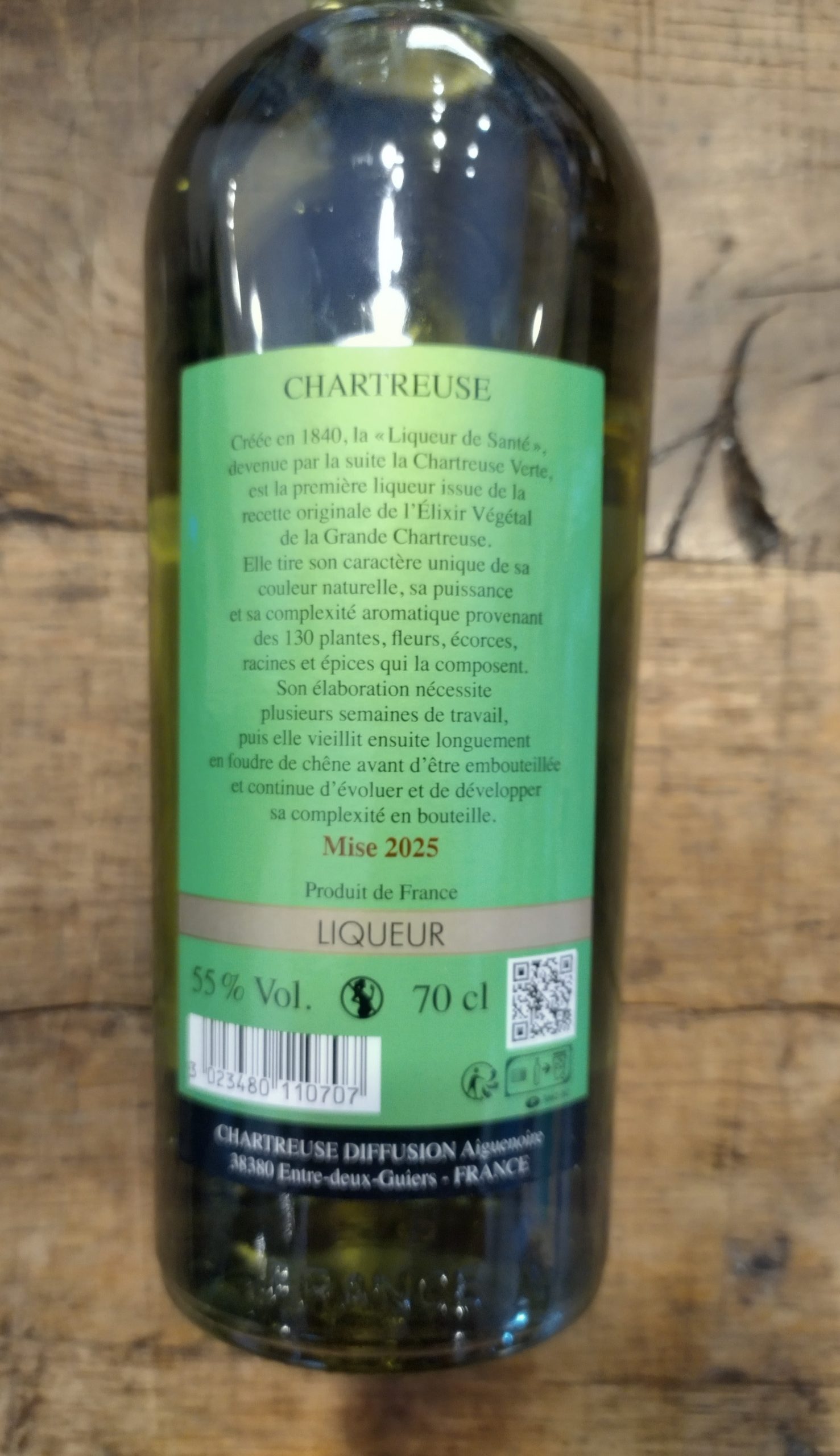 Chartreuse Liqueur verte - Pères Chartreux - 70cl - 55% – Image 2